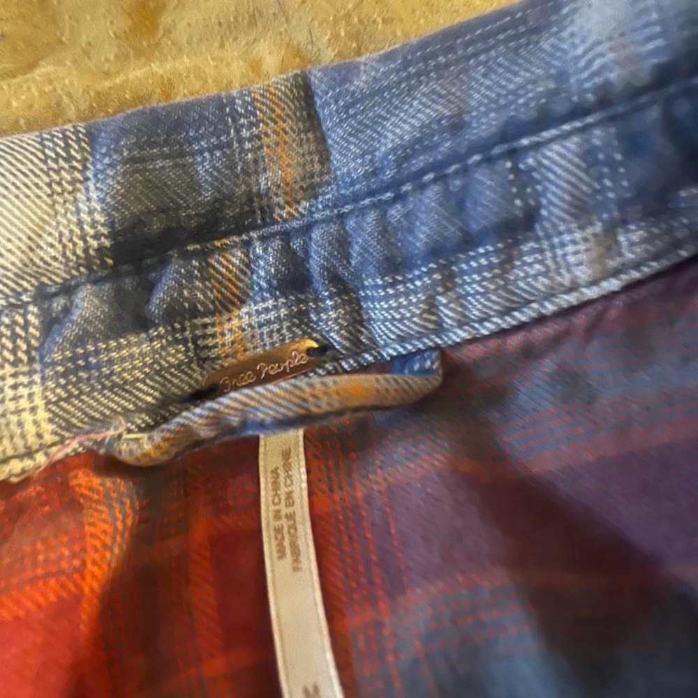 Free People Deconstructed Oversized Plaid Shirt Jacket - Picture 3 of 9